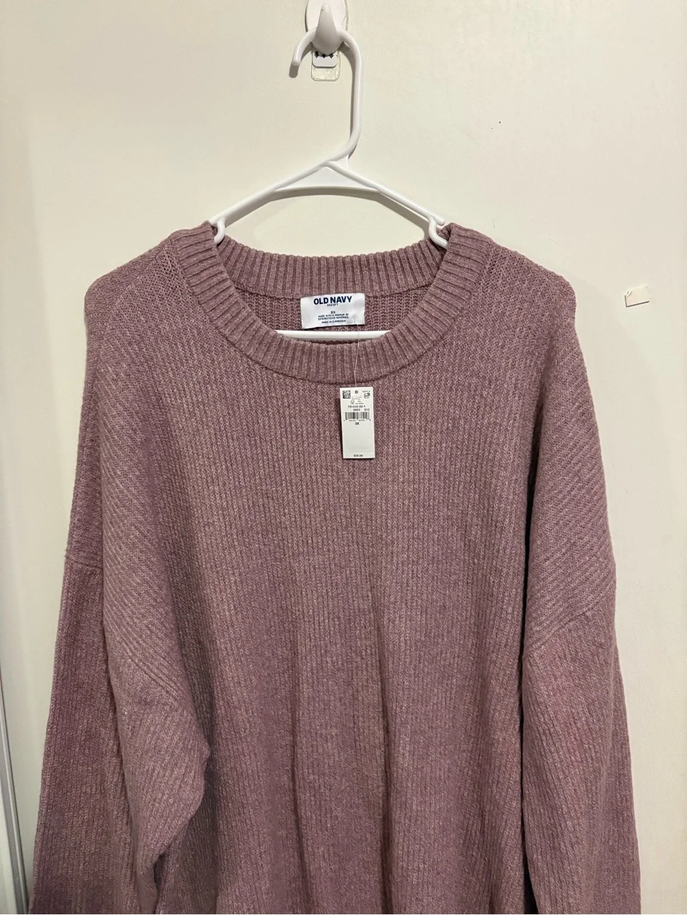 New Old Navy So Soft Crew Neck Pullover Sweater Women’s Size 3X Purple